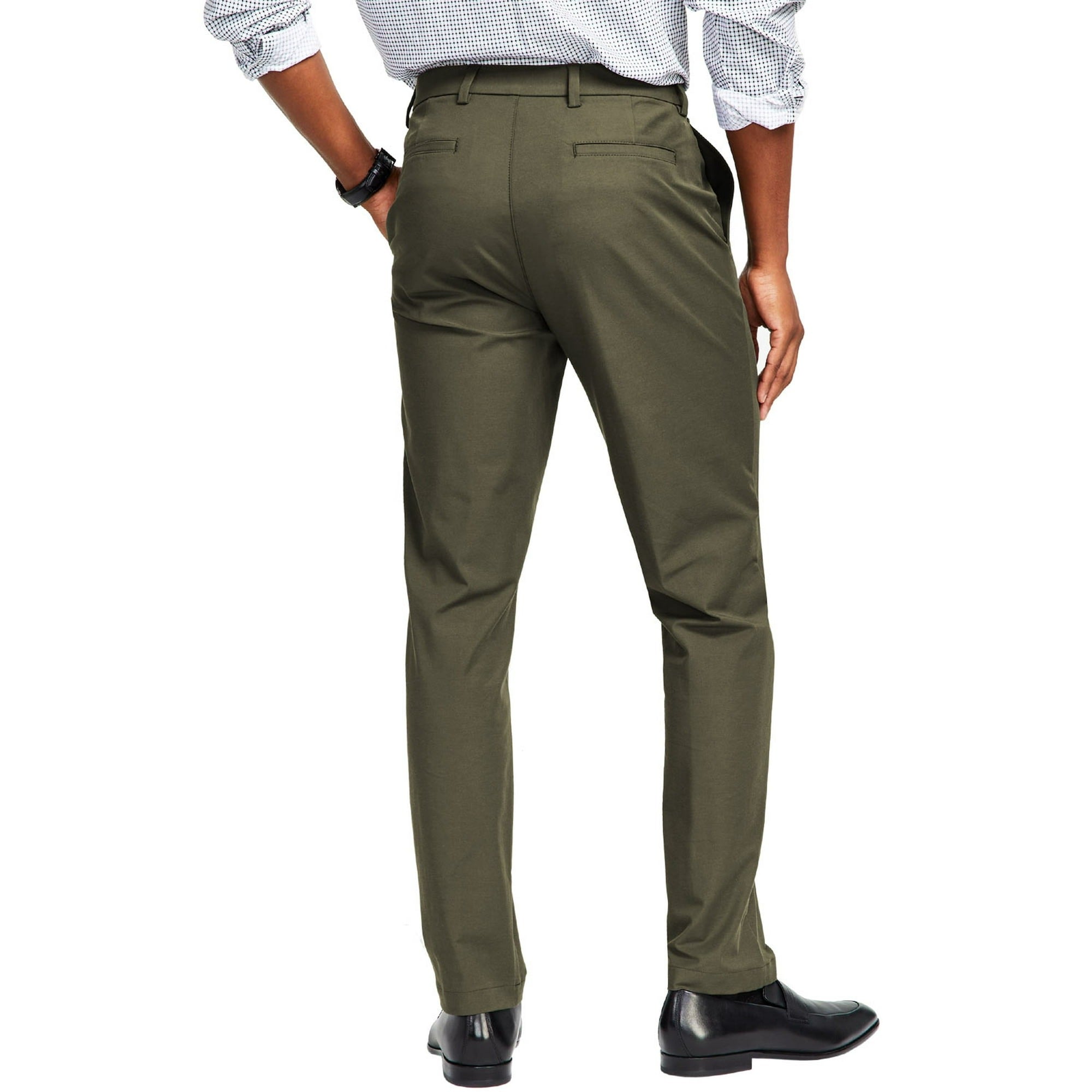 Lauren Ralph Lauren Mens Performance Dress Pants Olive Green 52 x 30