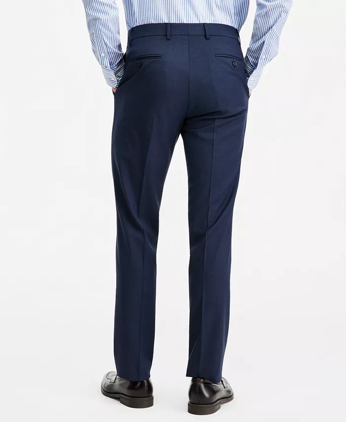 Tommy Hilfiger Mens Modern fit Wool Dress Pants 38 / 30 Navy Solid Stretch