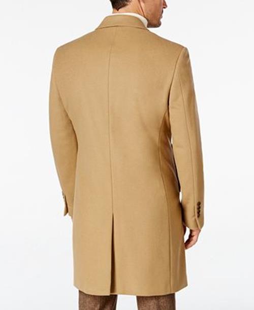 Lauren Ralph Lauren Men’s Luther Luxury Wool Blend Overcoat Coat 38R Camel