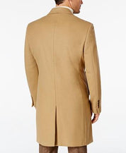 Lauren Ralph Lauren Mens Classic fit Overcoat Coat 38 S Beige Solid