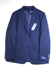 Nautica Modern-Fit Active Stretch Navy Birdseye Suit 48R / 43 X 32 Navy Blue