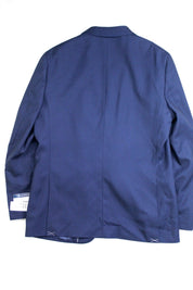 Nautica Mens Modern fit 2 Piece Suit 42 L / 36 Waist Navy Birdseye Blue Stretch