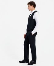 Tommy Hilfiger Mens Modern fit Wool Dress Pants 36 / 32 Black Solid Stretch