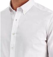 Club Room Men's Slim Fit 4-Way Stretch Solid Dress Shirt White XXL