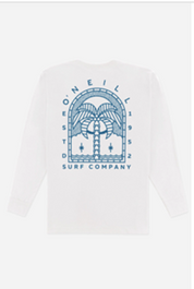 O'Neill Men's La Palma Long Sleeve T-shirt White Small