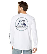 Quiksilver Rolling Circle Men's Long Sleeve Tee White Small