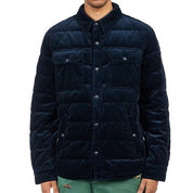 Polo Ralph Lauren Mens Cotton Corduroy Quilted Down Jacket Small Navy Blue