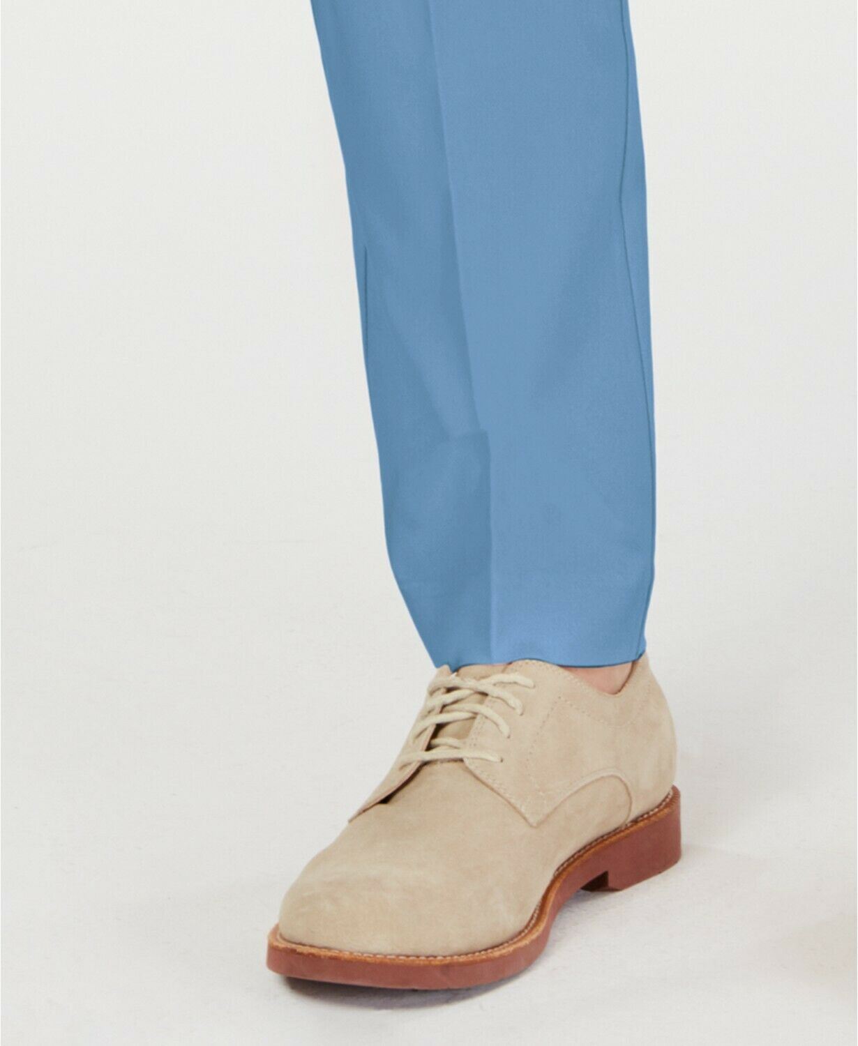 Tommy Hilfiger Modern-Fit TH Flex Stretch Comfort Dress Pants 38 x 32 Blue