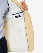 Club Room Men's Sport Coat Yellow 38R Classic-Fit Solid Blazer Two Button