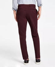 Tommy Hilfiger Mens Pants 34 x 34 Burgundy Modern Fit Comfort Performance