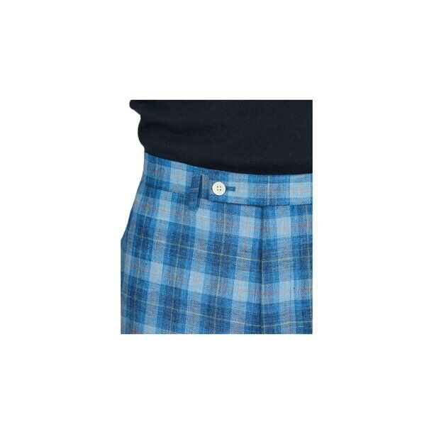 Lauren Ralph Lauren Mens Blue Stretch Plaid Classic Fit Dress Pants 32 x 32