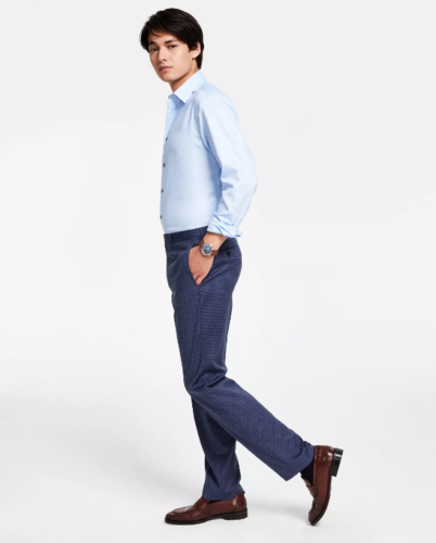 Lauren Ralph Lauren Mens Classic-Fit Stretch Pants Blue 32 x 32