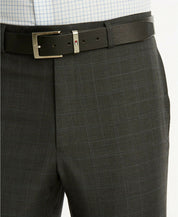 Tommy Hilfiger Mens Modern-Fit Performance Plaid Dress Pants 40 x 32 Grey