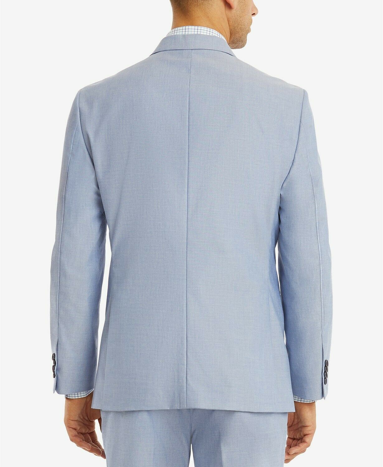 Tommy Hilfiger Modern-Fit Stretch Blue Chambray Sport Coat 42R