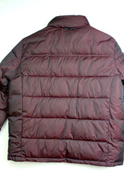 Calvin Klein Men's Classic Puffer With Set In Bib Detail Large Dark Red Merlot