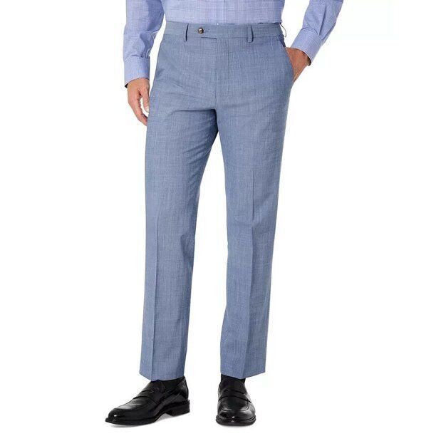 Lauren Ralph Lauren Men's Classic-Fit Suit Dress Pants 44 x 30 Light Blue