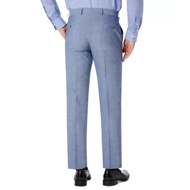 Lauren Ralph Lauren Men's Classic-Fit Suit Dress Pants 44 x 30 Light Blue