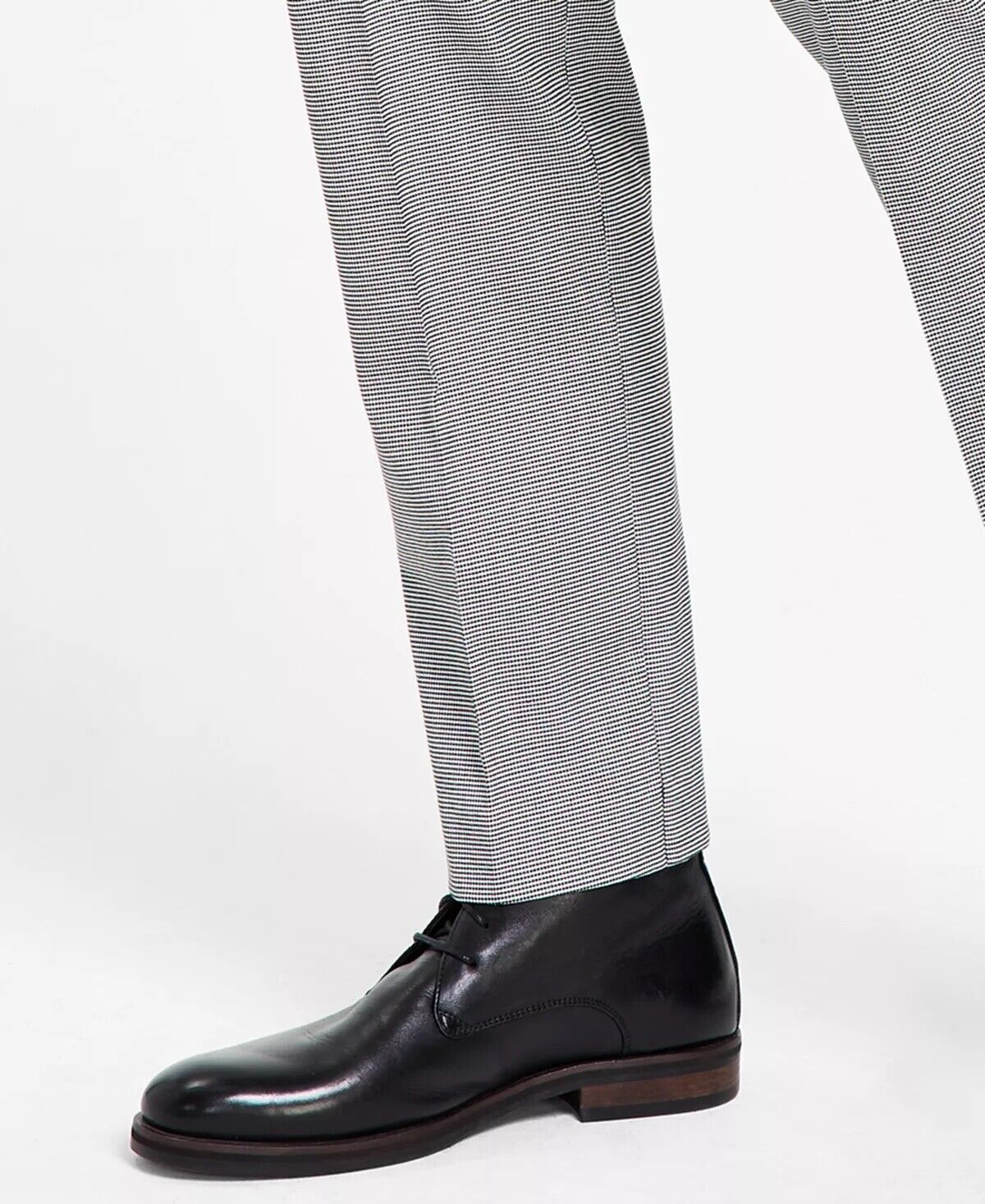 ALFANI Men's Suit Dress Pants 33 x 30 Slim-Fit Black & White Pattern