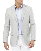 Tommy Hilfiger Men's Slim-Fit Solid Weave Blazer Light Gray 40L Sport Coat
