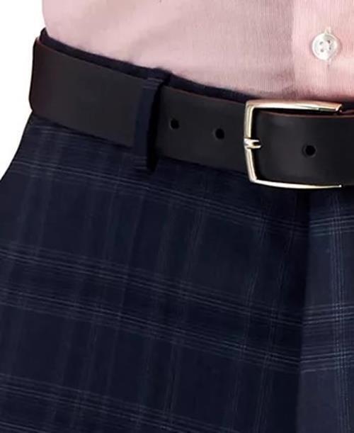 Hugo Boss Men Slim fit Dress Pants 32 / 32 Navy Blue Plaid