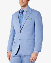 Sean John Men's Classic-Fit Solid Suit Jacket Light Blue 40S Two Button
