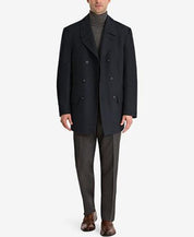 Lauren Ralph Lauren Mens Regular fit Overcoat Coat 40 S Blue Solid