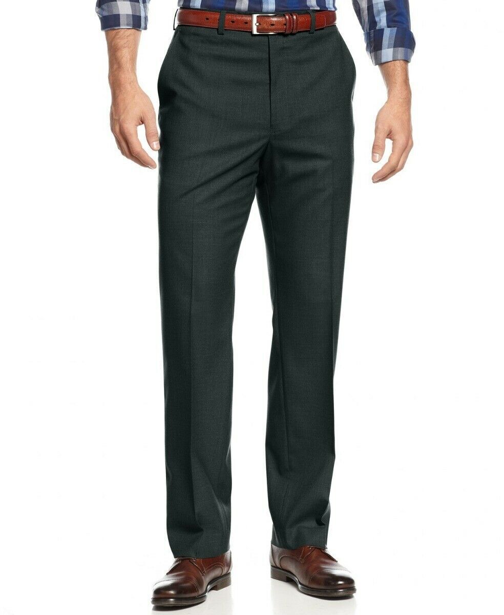 Michael Kors Men's Dress Pants 30 x 32 Black Classic-Fit Stretch