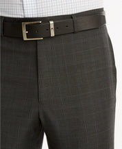 Tommy Hilfiger Modern Fit Flex Performance Plaid Dress Pants 30 x 30 Grey