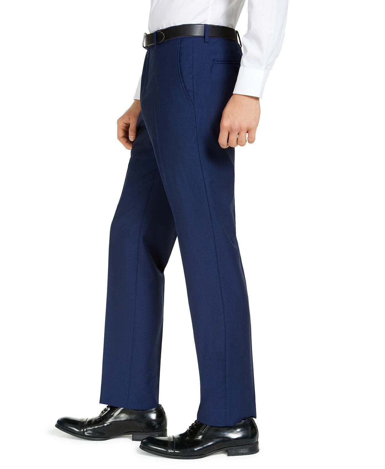 AX Armani Exchange Men's Slim-Fit High Blue Pindot Wool Dress Pants 33 x 32