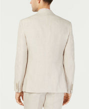 Bar III Men's Slim-Fit Linen Tan Suit Jacket Sport Coat 42S