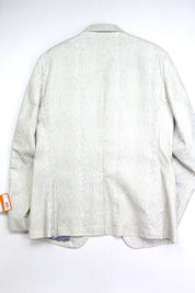 TALLIA ORANGE Mens Beige Slim Fit Sport Coat Snake Print XXL