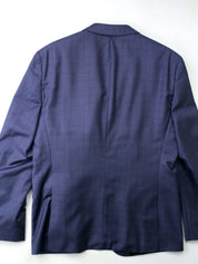 Hugo Boss Jeffrey Men's Modern Fit Suit Jacket 42R Navy Blue Check