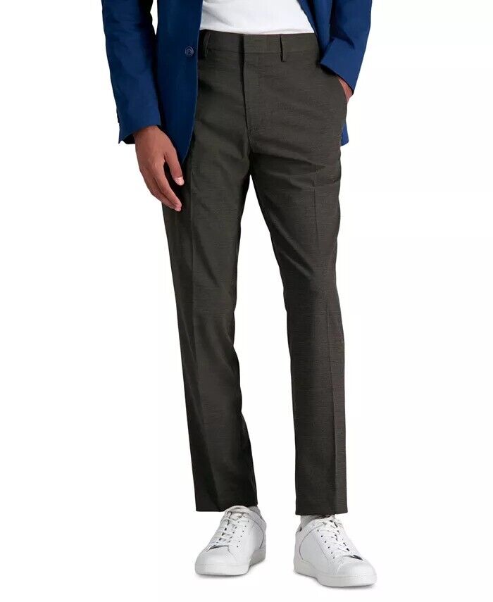 Kenneth Cole Reaction Mens Slim fit Dress Pants 32 / 32 Chocolate Brown