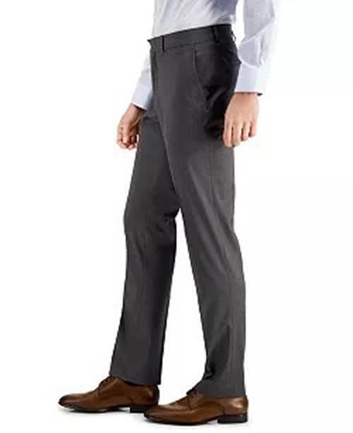 Kenneth Cole Reaction Mens Slim Fit Pants Grey 36 x 30
