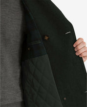 Lauren By Ralph Lauren Mens Classic fit Double Breasted Pea Coat 46 Black Solid