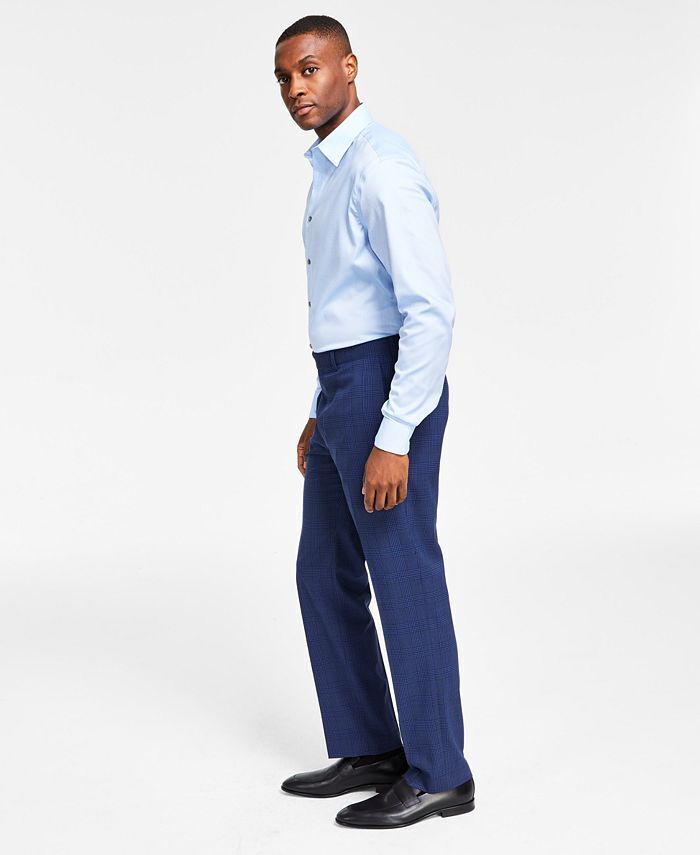 Lauren Ralph Lauren Mens Classic Fit Pants Blue Plaid 36 x 34