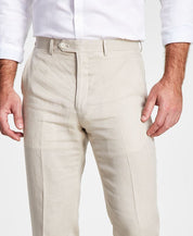 Lauren Ralph Lauren Men's Classic-Fit Solid Linen Dress Pants 40 x 30 Tan