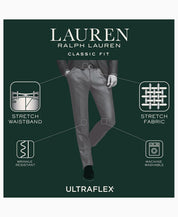Lauren Ralph Lauren Men's Dress Pants 33 x 32 Grey Microtwill Ultraflex