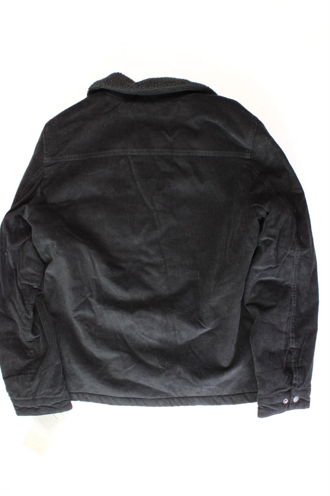 LEVI'S Men's Fleece-Lined Trucker Jacket Small Solid Black