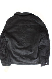 LEVI'S Men's Fleece-Lined Trucker Jacket Small Solid Black