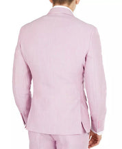 Bar III Men's Slim-Fit Lilac Linen Suit Jacket 44R Sport Coat Pink