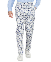 Bar III Men's Slim-Fit Floral Dress Pants 32 x 32 Blue