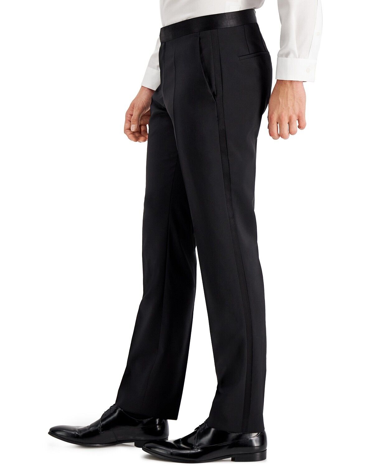 HUGO BOSS Men's Regular Fit Griffin Tuxedo Pants Black 38 x 32