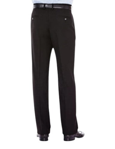 Haggar Mens Classic fit Dress Pants 44 / 30 Black Solid