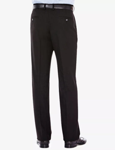 J.M. Haggar Men's Classic Fit Stretch Suit Pants Black 38 x 32