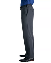 HAGGAR Men's Cool 18 PRO® Classic-Fit Flat Front Pants 32 x 30 Charcoal Heather