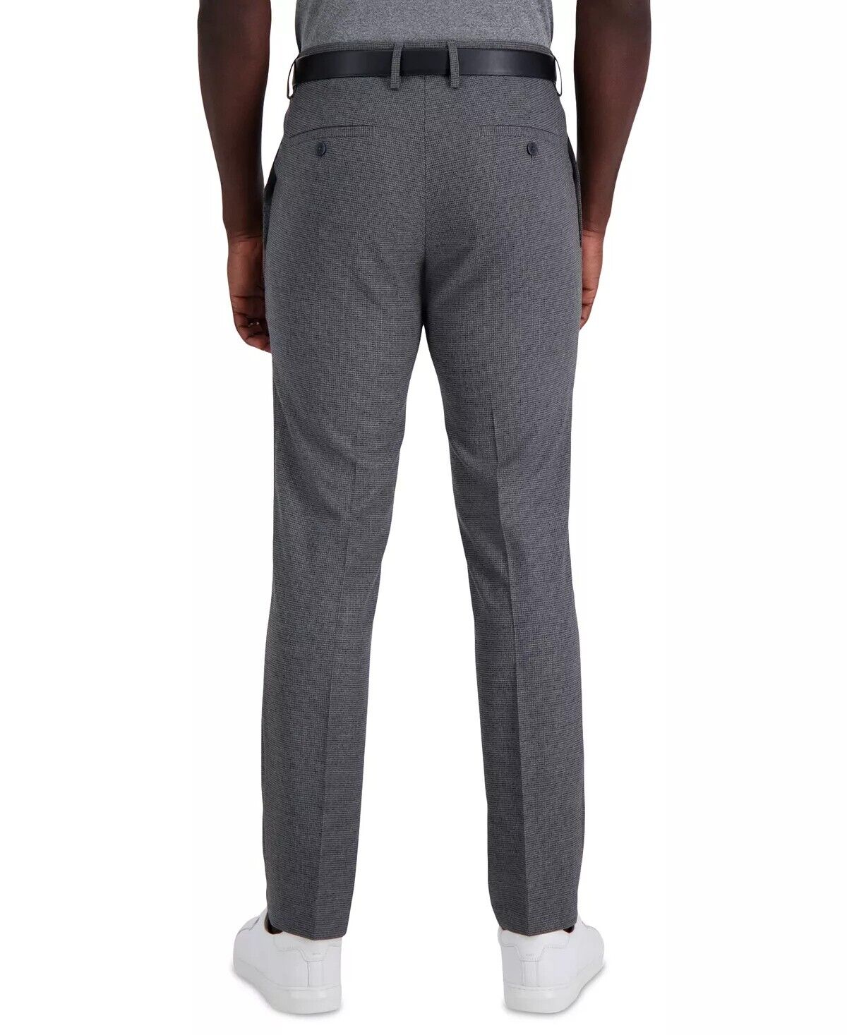 KENNETH COLE Men's Slim-Fit Stretch Dress Pants 32 x 32 Grey Windowpane