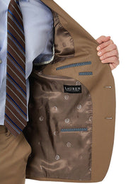 Lauren Ralph Lauren Mens Classic-Fit Stretch Suit Jacket Taupe 46R