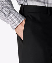 LAUREN RALPH LAUREN Mens Classic-Fit Stretch Flat-Front Pants 32 x 34 Black