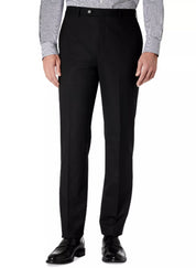 LAUREN RALPH LAUREN Mens Classic-Fit Stretch Flat-Front Pants 32 x 34 Black